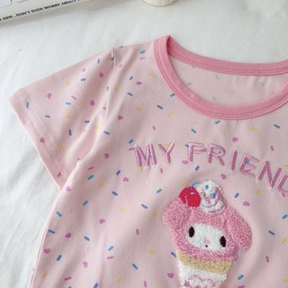 Bộ đồ bé gái bé trai 3-8 tuổi chất liệu cotton Lycra thoáng mát chữ thêu nổi hàng QC D1272