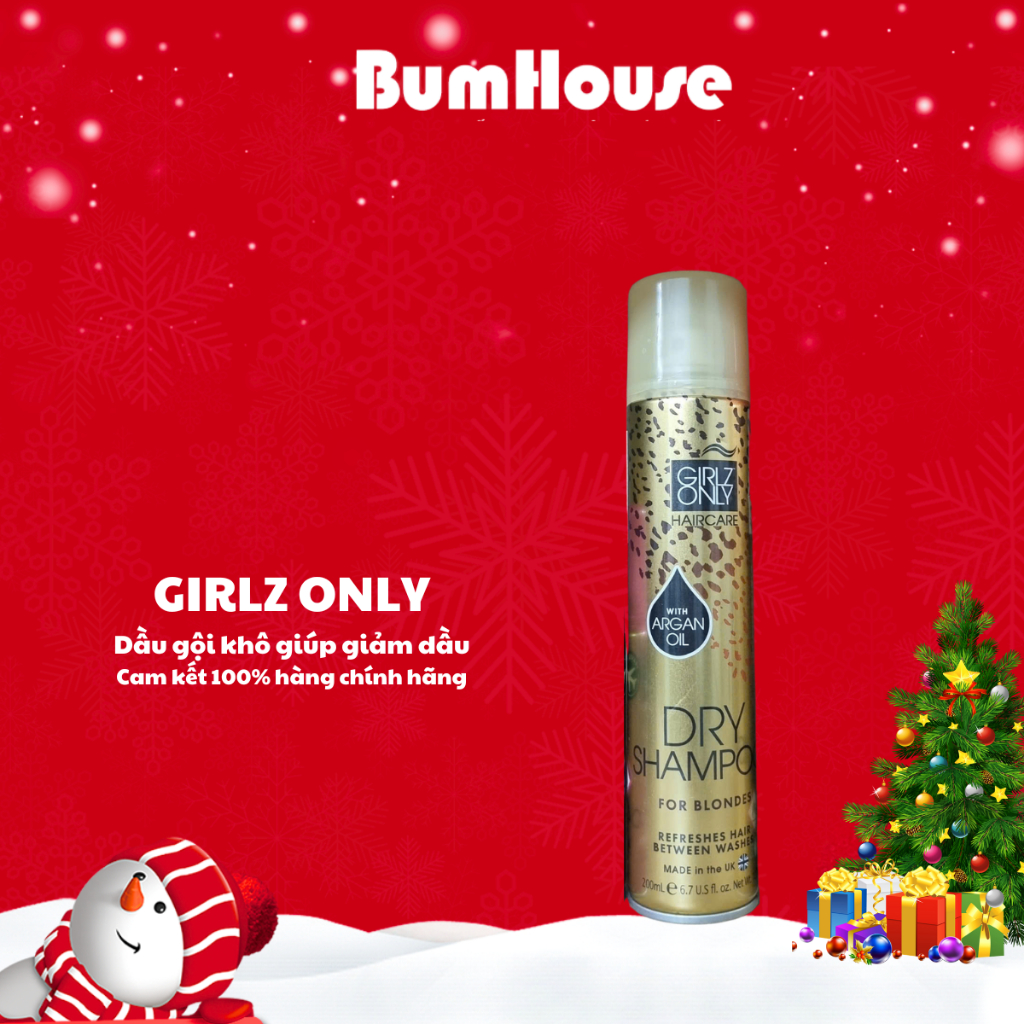 Dầu gội khô giúp giảm dầu Girlz Only For Blondes 200ml