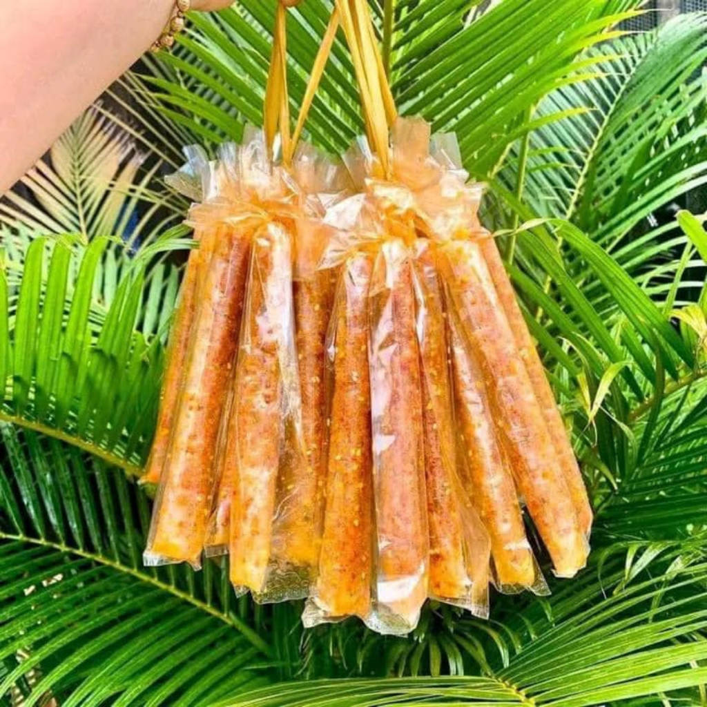 Bánh Tráng Cuộn Tôm Hành Vị Phô Mai Sữa, Bánh Tráng Cuộn Tôm Hành Dai Ngon Hấp Dẫn, Bánh Tráng Ăn Vặt - Tiệm Ăn VặtDuDu