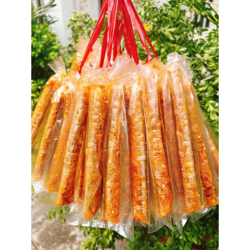 Bánh Tráng Cuộn Tôm Hành Vị Phô Mai Sữa, Bánh Tráng Cuộn Tôm Hành Dai Ngon Hấp Dẫn, Bánh Tráng Ăn Vặt - Tiệm Ăn VặtDuDu