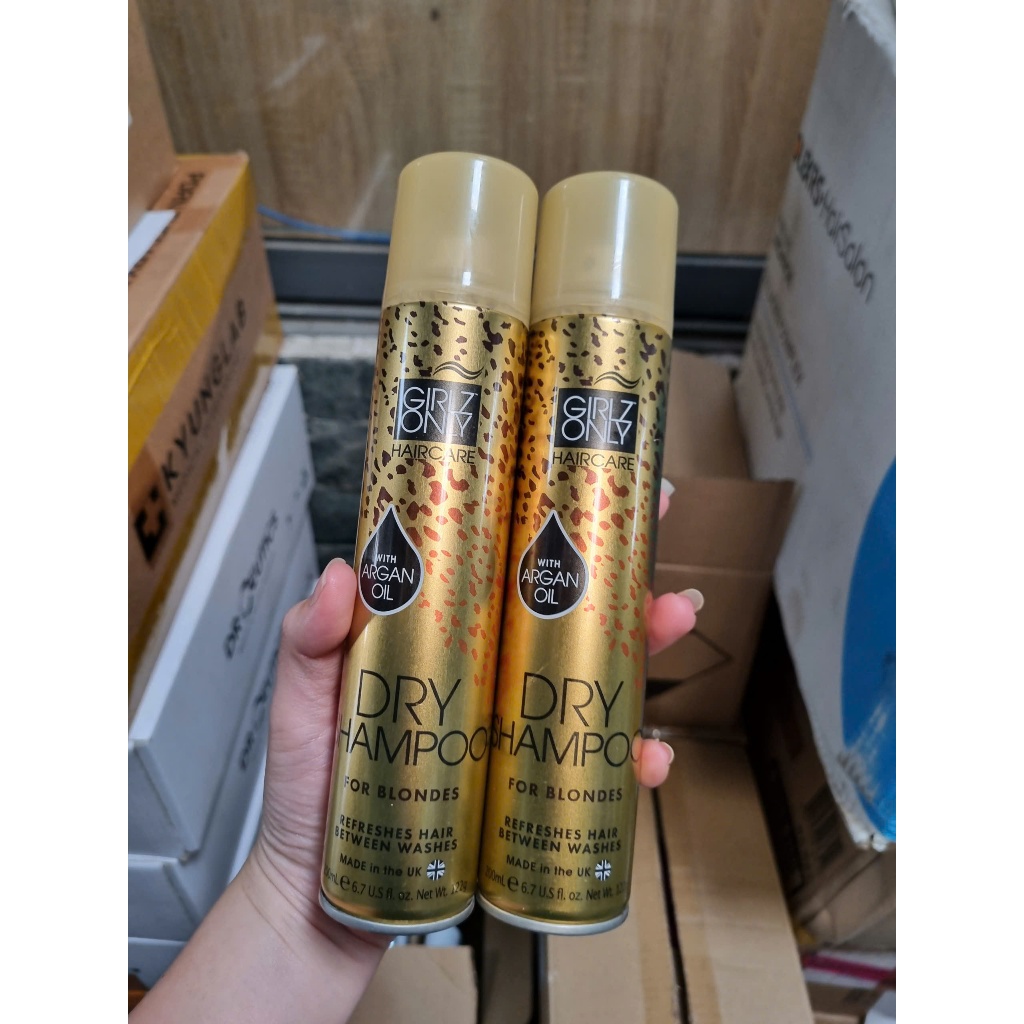 Dầu gội khô giúp giảm dầu Girlz Only For Blondes 200ml