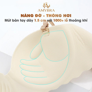 [ MẪU MỚI ] Áo Ngực Nữ Đúc Su Kẻ Caro Mềm Mại, Áo Lót Nữ Cúp Ngang Không Gọng AMYBRA A923
