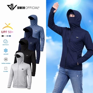 Áo chống nắng nam DWIN chất vải coolmax 2 lớp chống tia UV UPF50+ khoác thoáng mát thấm hút mồ hôi