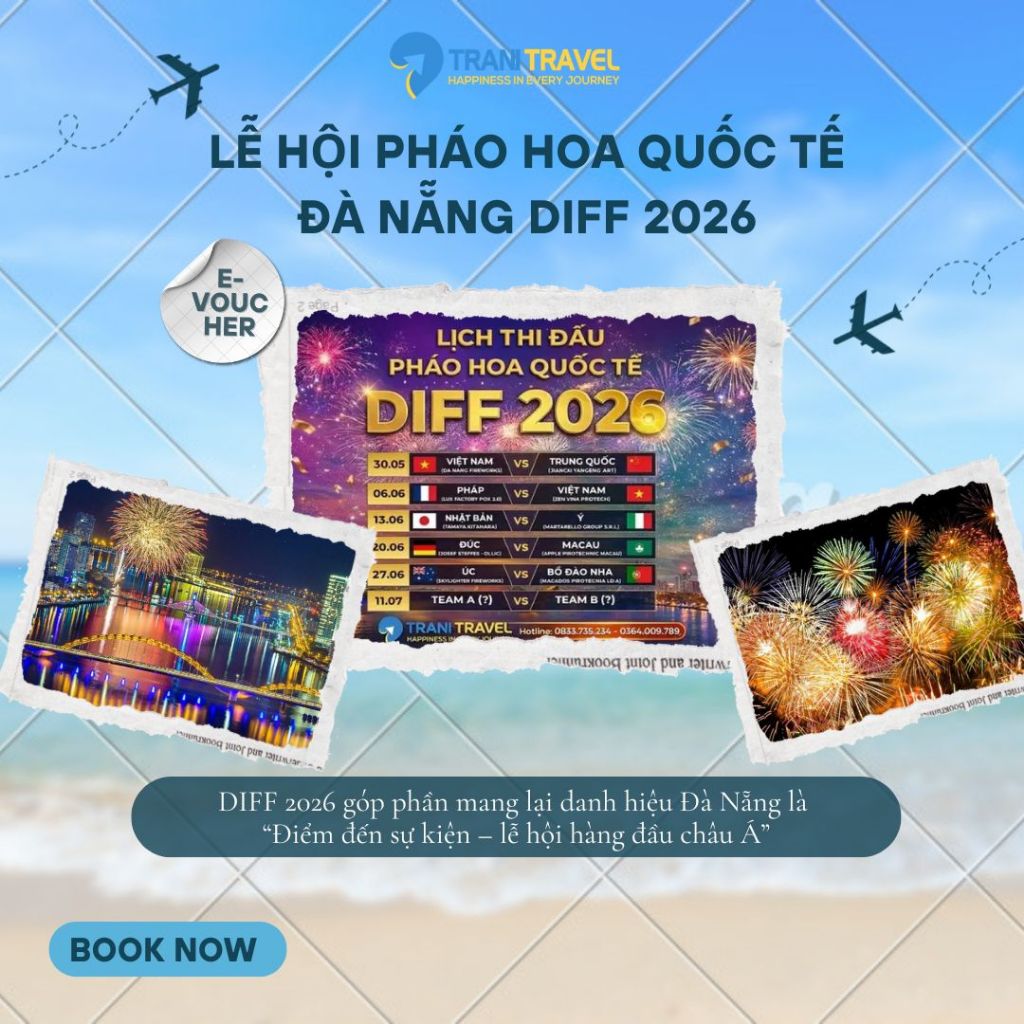 [Trani Travel] Vé Xem Lễ Hội Pháo Hoa Quốc Tế Đà Nẵng DIFF 2026 - 1