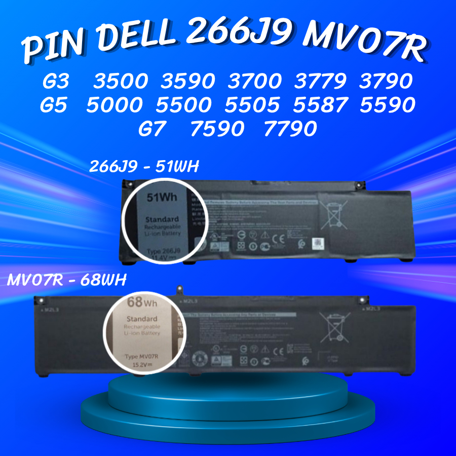 Pin Dell 266J9 MV07R Pin Dell 15 G3 3500 3590 3700 3779 3790 Pin Dell ...