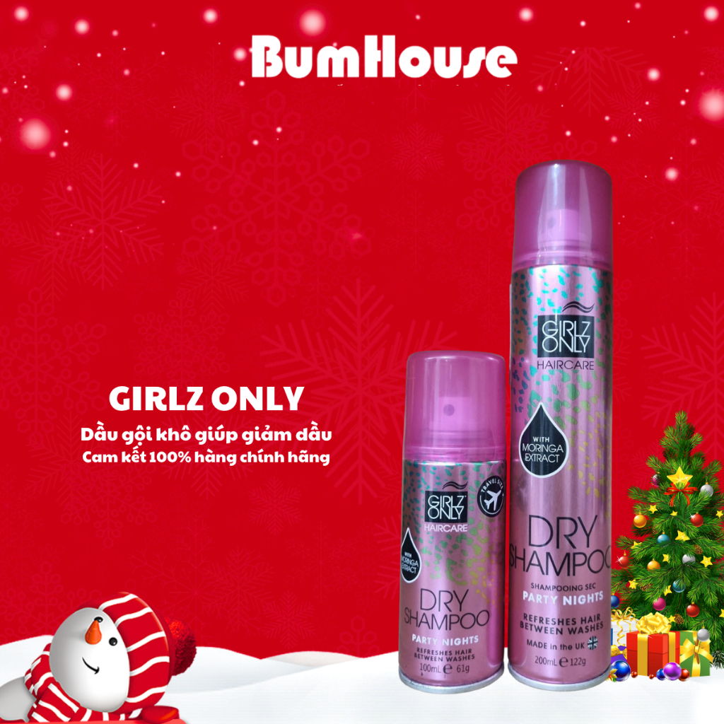 Dầu Gội Khô Giúp Giảm Dầu Girlz Only Party Nights 100ml 200ml