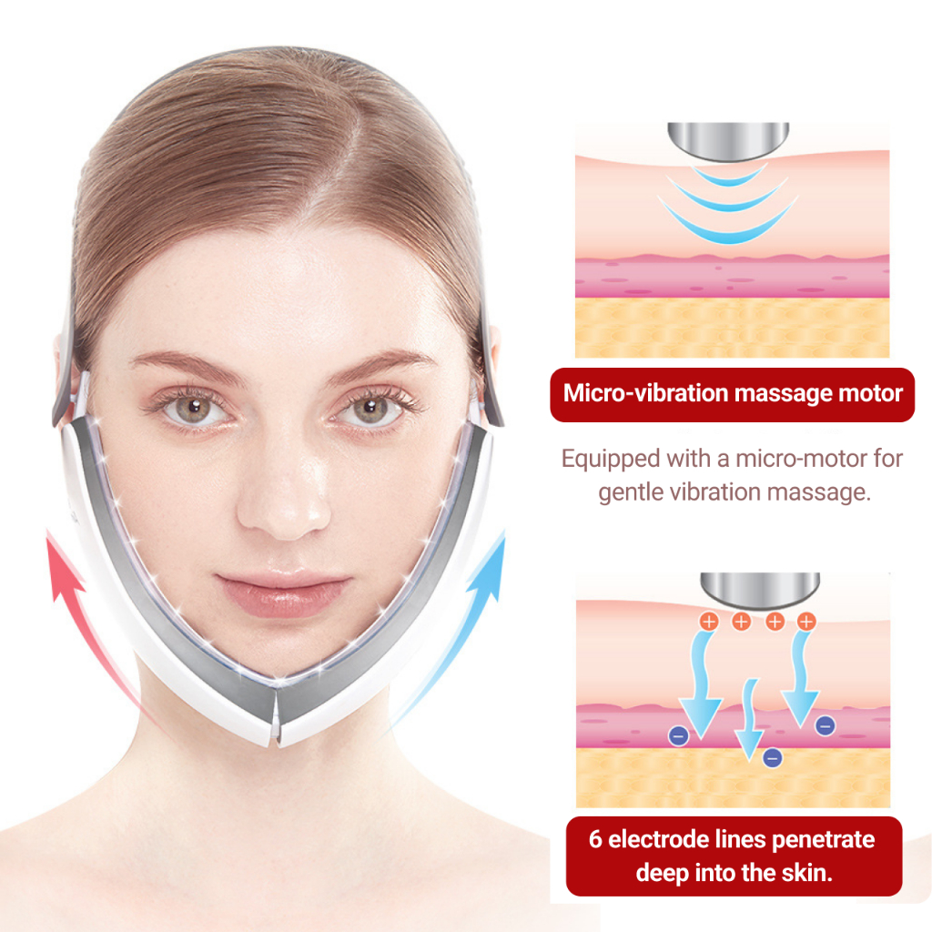 Máy Mát Xa Nâng Cơ Thon Gọn Mặt Chữ V, Thiết Bị Massage Chăm Sóc Da Mặt - Aimanfun Việt Nam