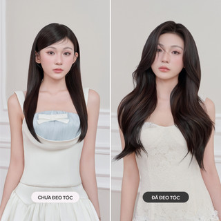 Bộ Tóc Kẹp 6 Phím CAPELLI Xoăn Sóng Beach Wave 50cm