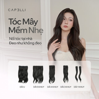 Bộ Tóc Kẹp 6 Phím CAPELLI Xoăn Sóng Beach Wave 50cm