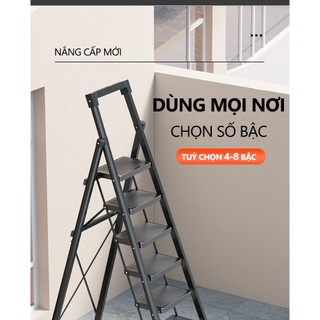 Thang Gấp Gọn Thang Chữ A Thang Carbon Steel Gấp Gọn 3-8 Bậc Tải Trọng 500kg Thang kim loại Bảo hành 2 năm