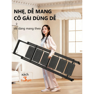 Thang Gấp Gọn Thang Chữ A Thang Carbon Steel Gấp Gọn 3-8 Bậc Tải Trọng 500kg Thang kim loại Bảo hành 2 năm