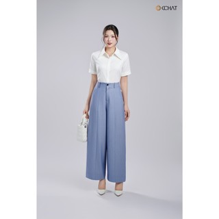 Quần Ống Rộng 𝐂𝐂𝐇𝐀𝐓 Dáng Suông Công Năng TB Cạp Chun Sau Chất Liệu Tuytsi Cao Cấp 25QDS2037ST