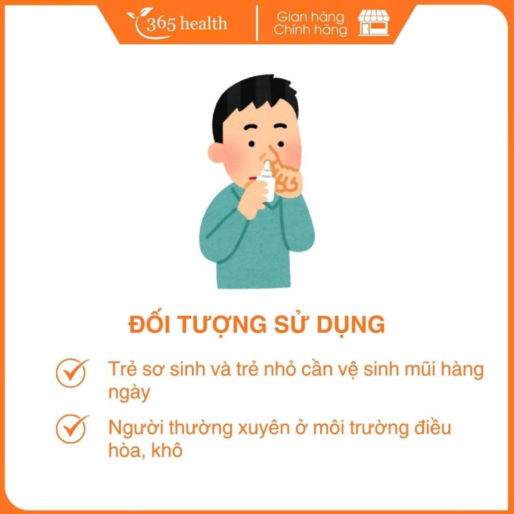 Dung dịch muối ưu trương nhỏ mũi Buona Nebianax 3% làm loãng dịch nhầy ở mũi (20 ống)
