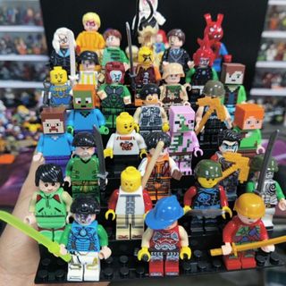 Mô Hình đồ chơi Lắp Ráp mini figure Nhân Vật Hoạt Hình, anime ,police pubg ,minecaft HT Toys
