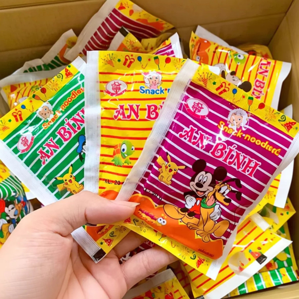 (50 Gói) Mì Tôm Trẻ Em An Bình, Mì Tôm Trẻ Em Ăn Vặt, Mì Tôm Trẻ Em Ăn Liền -Tiệm Ăn Vặt Dudu