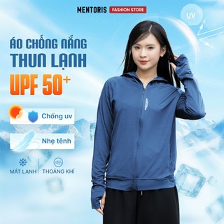 Áo Khoác Chống Nắng Nữ MENTORIS Chất Thun Lạnh Chống Tia UV Thiết Kế Dãy Thông Hơi Tản Nhiệt MCN01S