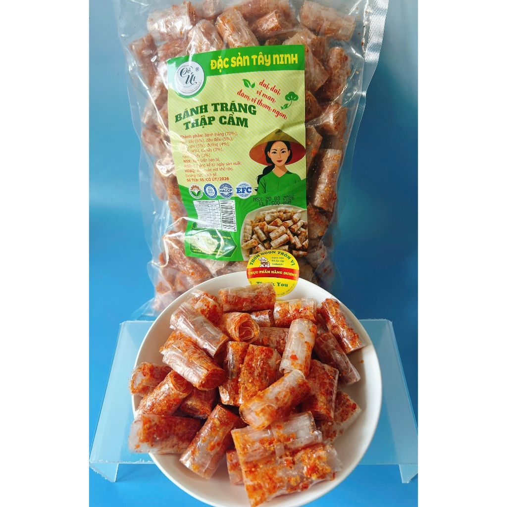500g Bánh Tráng Cuộn Thập Cẩm Long An Bao Ngon