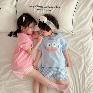 Bộ đồ ngắn tay bé trai bé gái 3-8 tuổi hàng QC chất liệu Lycra hoạt hình dễ thương hàng D1273