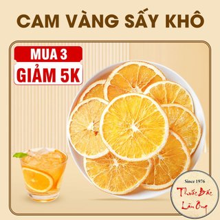 Cam sấy khô 200g, trà cam vàng sấy lạnh, thái lát, nguyên miếng, pha trà detox, decor, trang trí