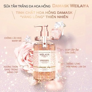 Sữa Tắm WEILAIYA Set Qùa Tặng Sữa Tắm Weilaiya Whitening Shower Gel Hương Nước Hoa Trắng Da 450ml - Skinora Beauty