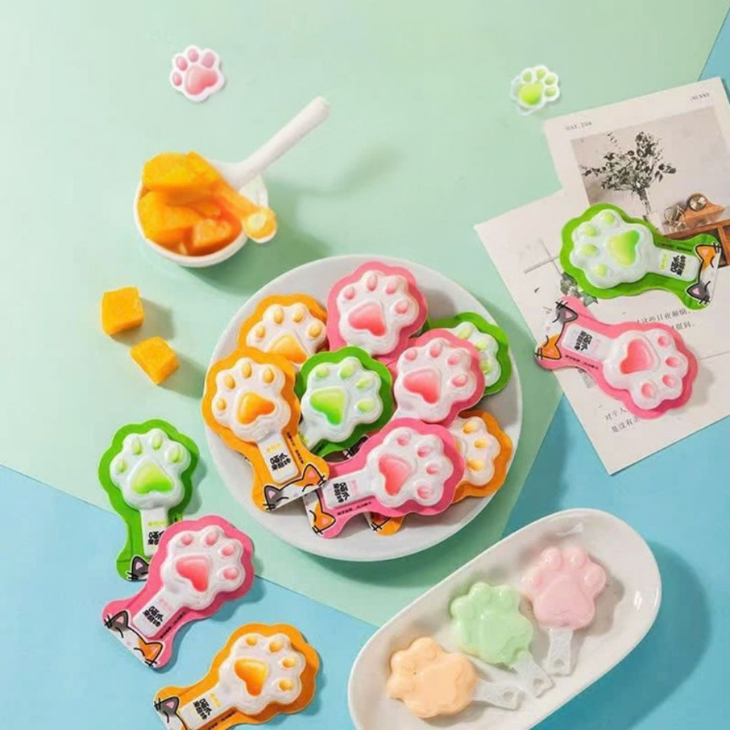 Thạch Sữa Chua Hình Thú, Thạch Sữa Chua Phô Mai Hương 3D Vị Trái Cây Chua Ngọt Giòn Dai