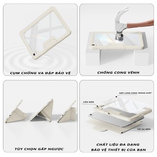 KTGGHG vỏ bảo vệ chống rơi phù hợp với iPad đời11/10 Air đời6/7/8(M2/M3/M4) đời4/5 Pro đời1~4 11"