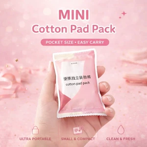 1 Gói Bông Tẩy Trang Cá Nhân Nhỏ Gọn, Tiện Dùng Khi Ra Ngoài