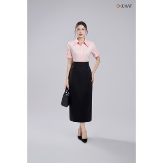 Chân Váy 𝐂𝐂𝐇𝐀𝐓 Dáng Suông Lamvie Có Túi Chất Liệu Dạ Cao Cấp 25CDZ2035OT
