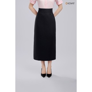 Chân Váy 𝐂𝐂𝐇𝐀𝐓 Dáng Suông Lamvie Có Túi Chất Liệu Dạ Cao Cấp 25CDZ2035OT