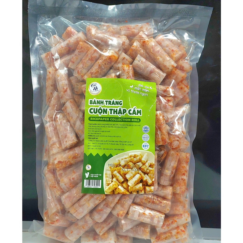 500g Bánh Tráng trộn Cuộn Thập cẩm