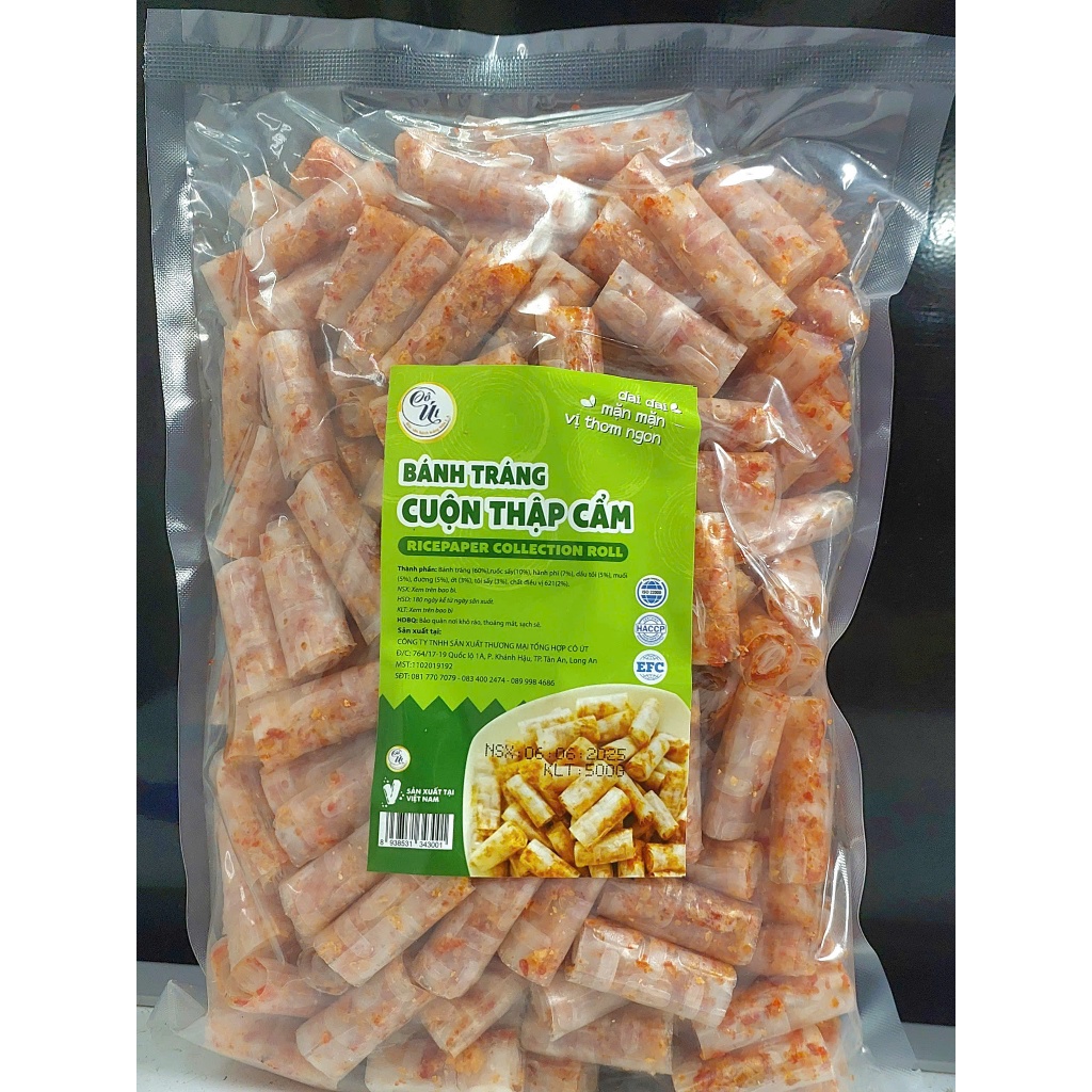 500g Bánh Tráng trộn Cuộn Thập cẩm