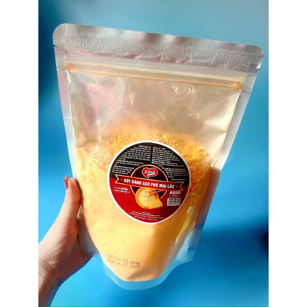 1Kg Bột Phô Mai Lắc ĐNÁ màu Vàng cam đậm_ Vị béo