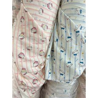 SET ÁO HELLO KITTY HỒNG / XANH PHỐI QUẦN ĐŨI SIÊU CƯNG CHO BÉ 7-12Y | AnhMy Baby