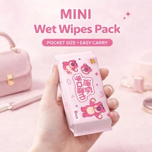 1 Gói Khăn Giấy Ướt Mini - Nhỏ Gọn, Sạch sẽ, Tiện Lợi Mang Theo