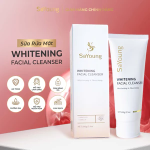 Sữa Rửa Mặt SaYoung WHITENING FACIAL CLEANSER .Hỗ Trợ Cấp Ẩm ,Sáng Da 100ml