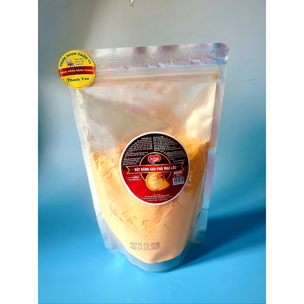 BỘT PHÔ MAI ĐNÁ NGON MÀU VÀNG CAM, VỊ BÉO MẶN 500g/ 100g