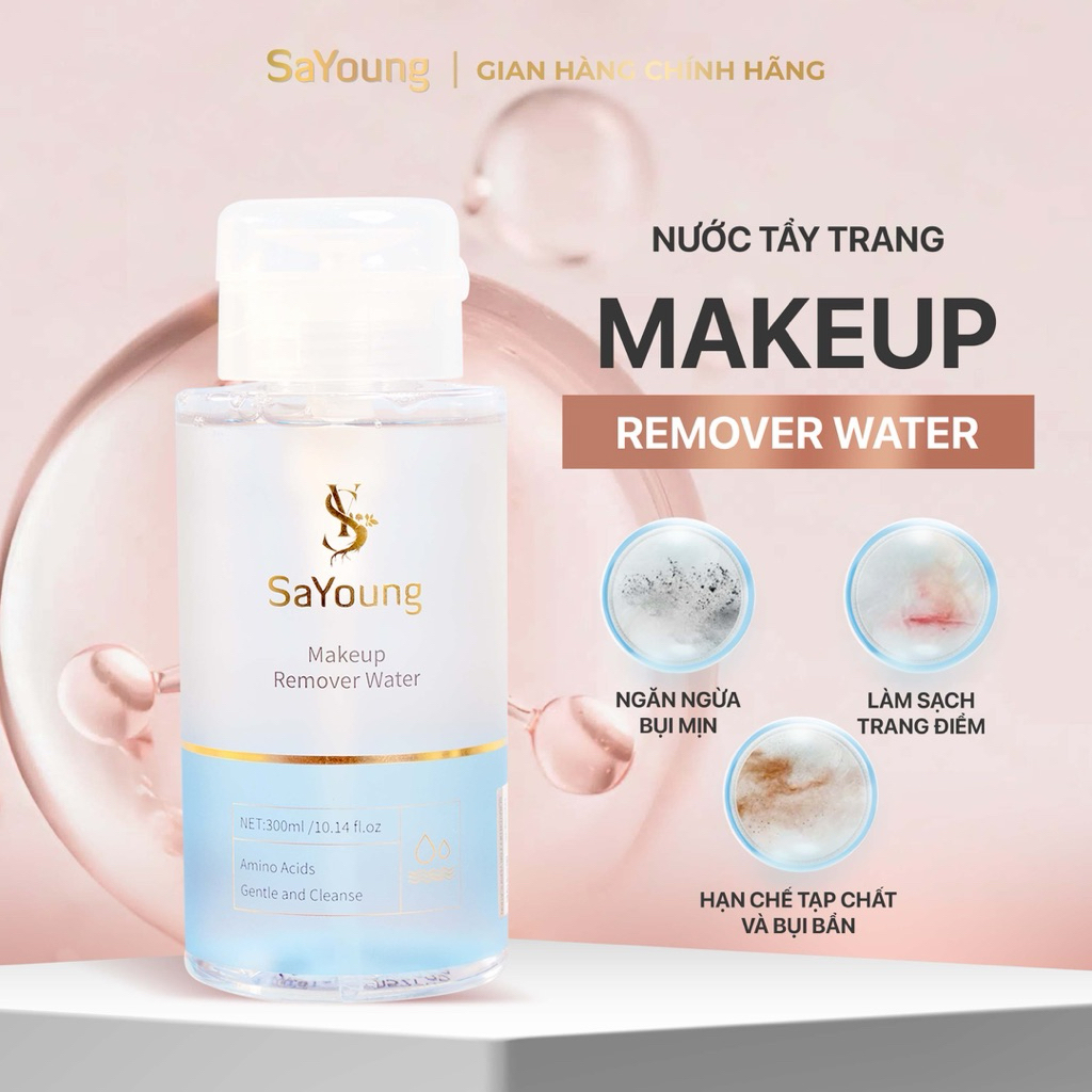 Nước Tẩy Trang 300ml Hỗ Trợ Làm Sạch & Dưỡng Ẩm SaYoung Makeup Remover