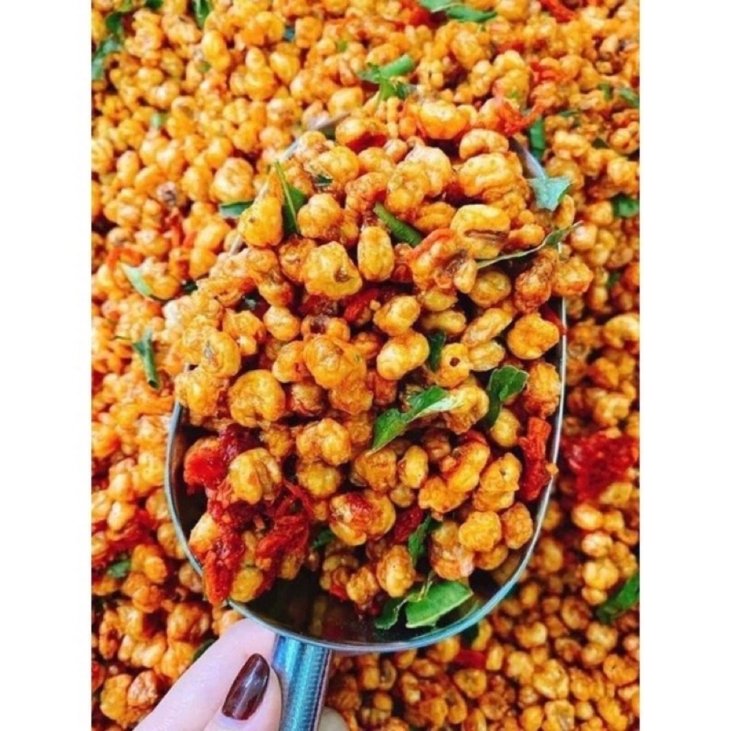 Bắp Rim Khô Bò Lá Chanh, Ngô Giòn Tẩm Vị Cay Thơm, Bắp Sấy Khô Lắc Bò Khô - Tiệm Ăn Vặt Dudu