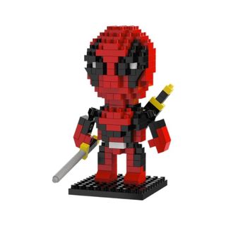 Mô hình lắp ráp mini siêu anh hùng người nhện, iron man, batman, người kổng lồ xanh HT Toys