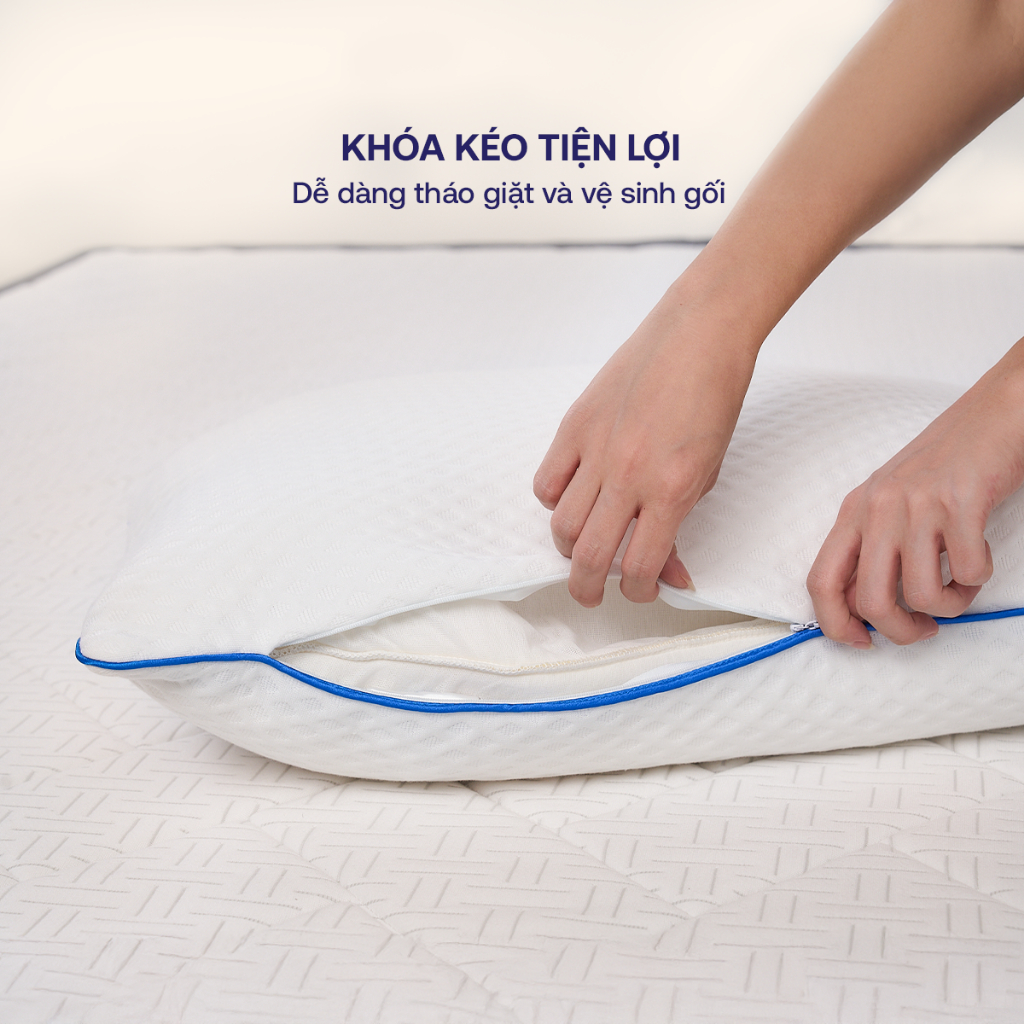 Gối Foam iComfy  Fit - Gối nâng đỡ cổ vai gáy, Gối êm ái 40x60cm