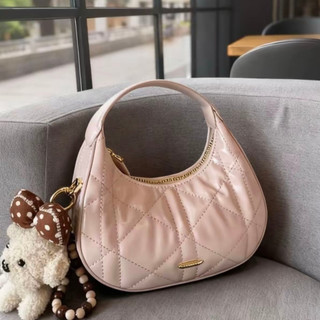 Túi xách nữ Chio quai vòm dáng nửa mặt trăng tặng kèm charm gấu bông MIE BAG