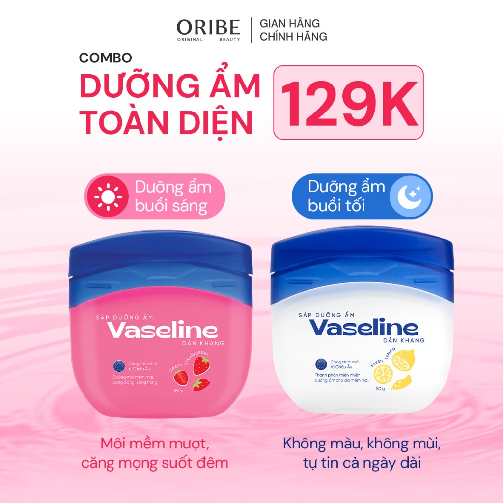 Sáp dưỡng đa năng Vaseline dưỡng ẩm giảm tình trạng da khô nứt nẻ