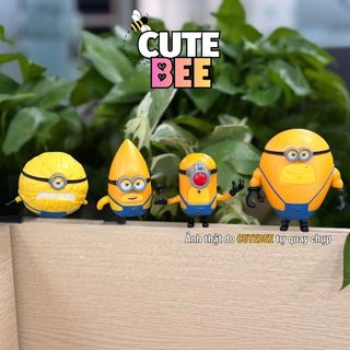 Set 4 mô hình Mega Minion xuất xịn, lỗi lem sơn - Đồ chơi CUTE BEE