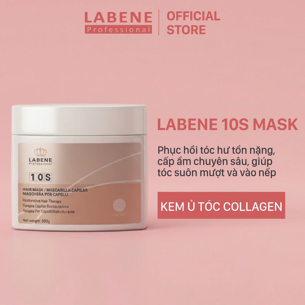 Kem ủ tóc collagen LABENE 10S MASK 500ml