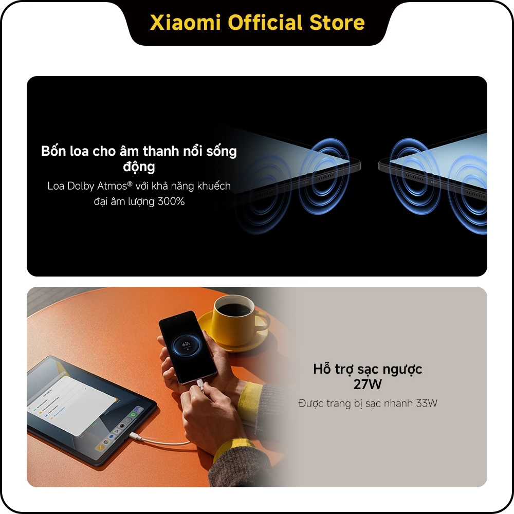 [New] Máy tính bảng POCO Pad M1 | 8GB+256GB, màn hình 12.1'' 120Hz 2.5K, pin khủng 12000mAh, Snapdragon® 7s Gen 4, hỗ tr