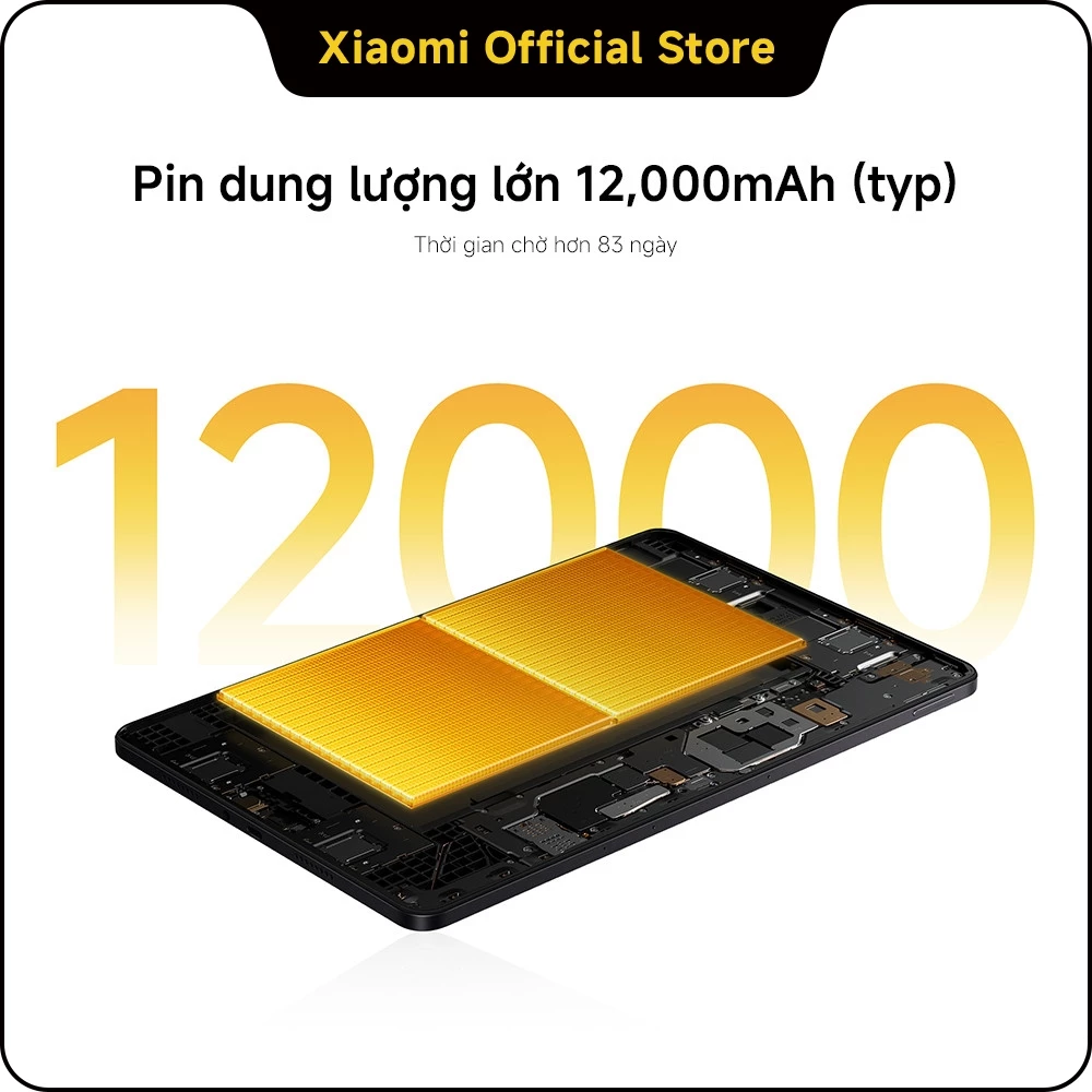 [New] Máy tính bảng POCO Pad M1 | 8GB+256GB, màn hình 12.1'' 120Hz 2.5K, pin khủng 12000mAh, Snapdragon® 7s Gen 4, hỗ tr