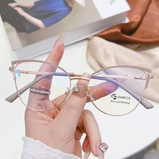 Gọng Kiếng Cận Nữ ALOLA Kính Cận Gọng Mắt Mèo Kim Loại Chống Ánh Sáng Xanh Tia UV Đổi Màu Khi Ra Nắng Thời Trang