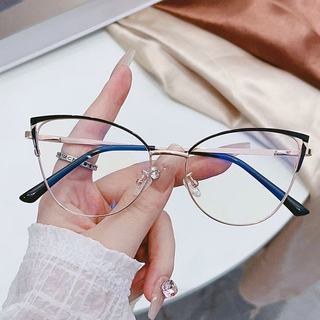 Gọng Kiếng Cận Nữ ALOLA Kính Cận Gọng Mắt Mèo Kim Loại Chống Ánh Sáng Xanh Tia UV Đổi Màu Khi Ra Nắng Thời Trang