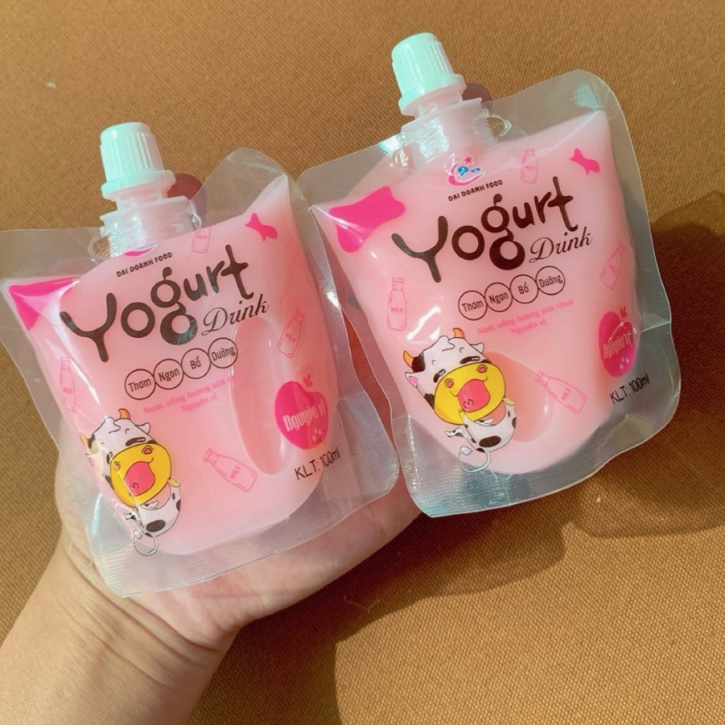 Nước Sữa Chua Yogurt, Nước Sữa Chua Hương Trái Cây, Sữa Chua Uống Giải Nhiệt Mùa Hè -Tiệm Ăn Vặt Dudu