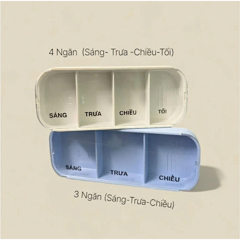 Hộp chia thuốc 7 ngày 4 buổi nhựa abs bền bỉ an toàn tiện dụng mang đi làm, đi du lịch